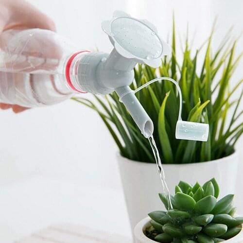 -2In1 Plastic Sprinkler Nozzle For Flower Waterers Bottle Watering Cans Sprinkler Shower Head Gardening tools riego por goteo F9