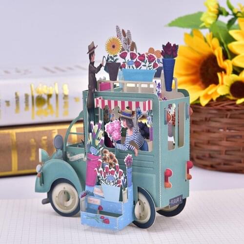 3D Pop UP Cards Birthday Graduations Card Fathers Day Gift Card Souvenirs Lifelike Model Gifts For Boy Dad Kids Father