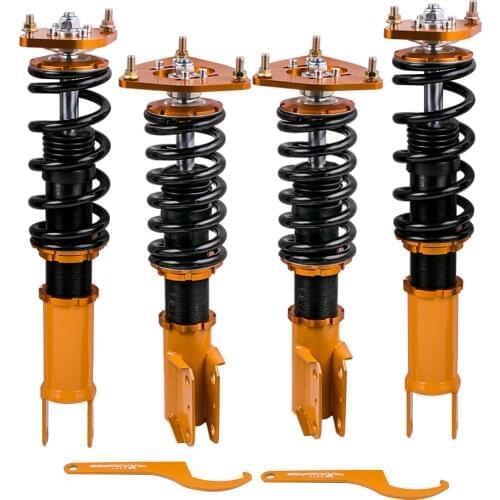 4PCS Shock Suspension Coilovers Spring Struts for Mitsubishi Lancer EVO 7 8 9 CT9A Non Adj Damper 2001 2002 2003 2004 2005-2007