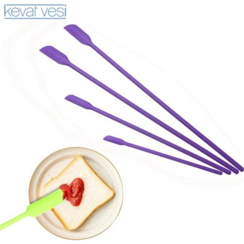 4Pcs Silicone Spatula Set Food Grade Non Stick Butter Cooking Silicone Spatula Buttered Bread Cooking Tool Kitchen Accessories