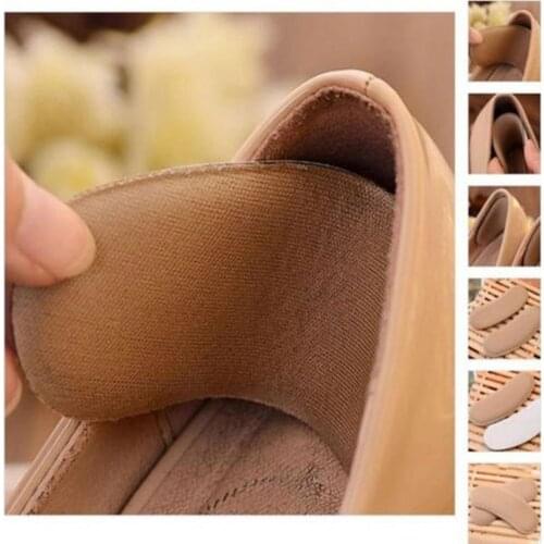5 Pairs Fabric Sticky Back Heel Shoe Sponge Cushion Insole Pad Liners