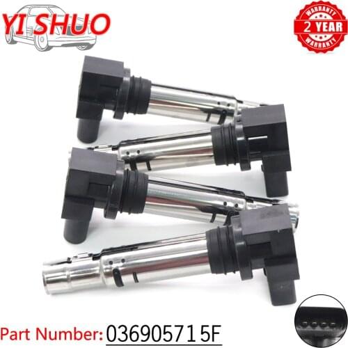 Car 036905715F Ignition Coil For Volkswagen SHARAN TIGUAN TOURAN LUPO Skoda OCTAVIA FABIA ROOMSTER SUPERB YETI AUDI A1 A2 A3