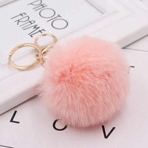 Creativity Boutique Keychain Ice Silk Tassel Real Rex Rabbit Furball Backpack Pendant Simplicity Toy Bag Decorate Holiday Gift