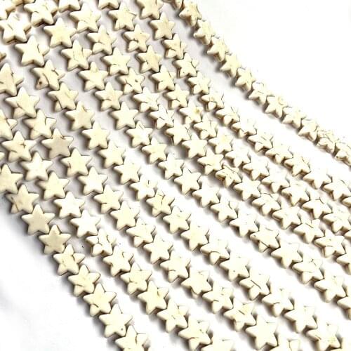 Natural Stone Beads Turquoises Pentagram shape Loose Beaded Semi-Finished For jewelry making DIY necklace bracelet accessories