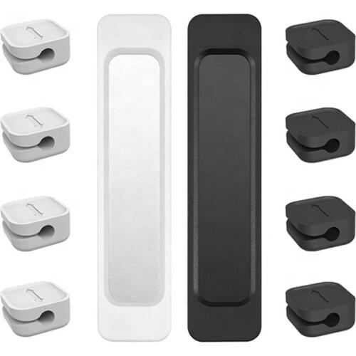 Cable Holder Silicone Cable Organizer USB Winder Desktop Tidy Management Clips Charger Cable Holder For Mouse Justifiable