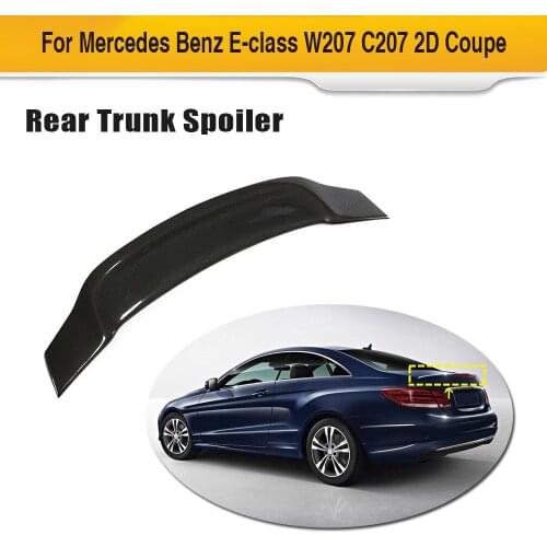 Carbon Fiber Car Rear Wing Spoiler for Mercedes-Benz E Class W207 2 Door 2009 - 2014 Trunk Lip