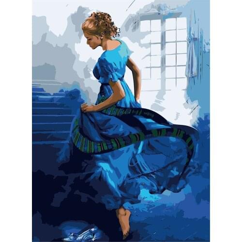 Sentiment Love Frameless Diy Oil Painting By Numbers Wolf Handpainted Gift Coloring By Numbers Animal Picture For Living Room