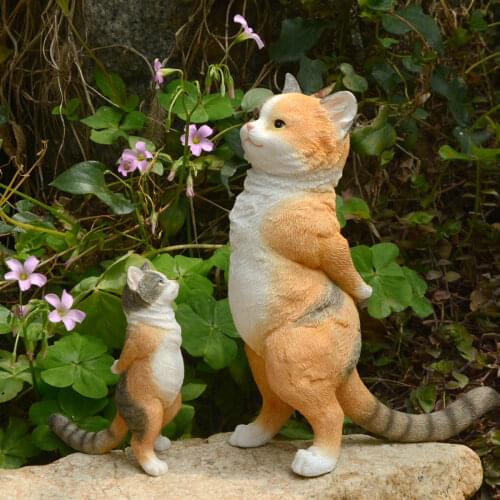 Lovely cat simulation Zen garden birthday present Gifts for girls mini garden decoration accessories living room decoration
