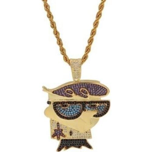 Fashion Classic High Quality Metal Cartoons Sliding Pendant Necklaces for Men Jewelry Gift