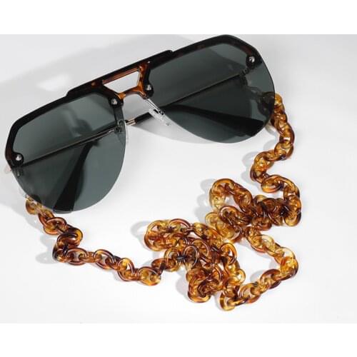 Fashion Style 70cm Sunglasses Chain Acrylic Reading Glasses Adjustable Hanging Neck Chain Sunglasses Largands Accessories