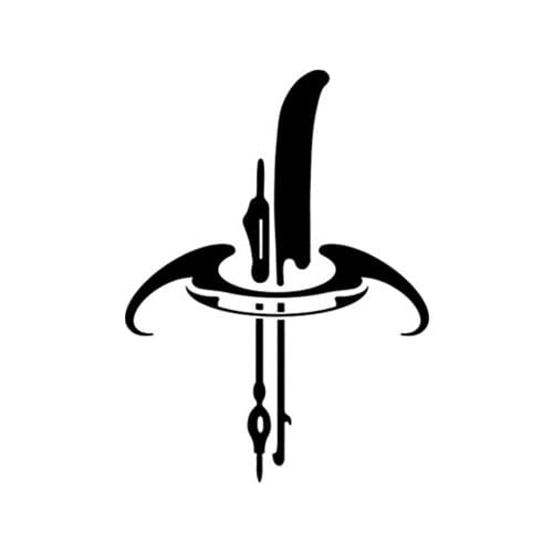 23MM×32MM Knife Spear Logo Tattoo Sticker Mini Long Lasting Waterproof Personality Simple Retro Girl