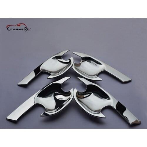 Suitable for ranger accessories ABS chrome door handle Inserts bowl trim fit for RANGER 2012 2015 2016 new pickup accessories