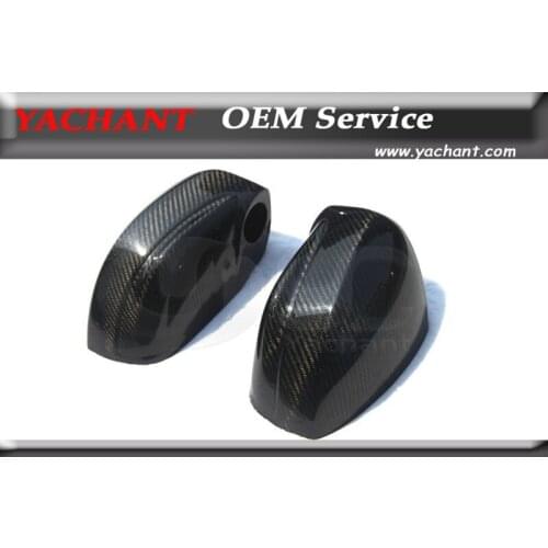 Car-Styling Carbon Fiber Whole Side Mirror Covers Fit For 2008-2015 Nissan Skyline R35 GTR CBA DBA Whole Side Mirror Frame