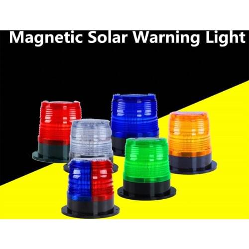 School bus Solar outdoor Strobe Signal Warning light Waterproof Indicator light LED Lamp Flashing Light Security Alarm