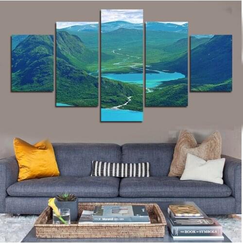 High Quality 5 Piece Wall Art Big Size Picture Home Decor Modern Painting On Canvas Painting Printed Abstract Painting For Home
