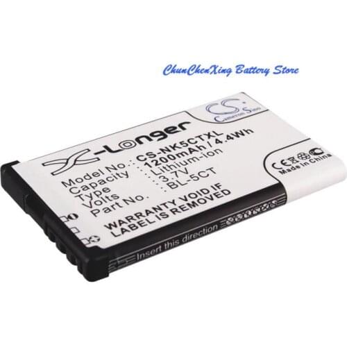 Cameron Sino High Quality 1200mAh Battery BL-5CT for Nokia 5220,XpressMusic 5630 XpressMusic,6303 classic,6303 classic Illuvial