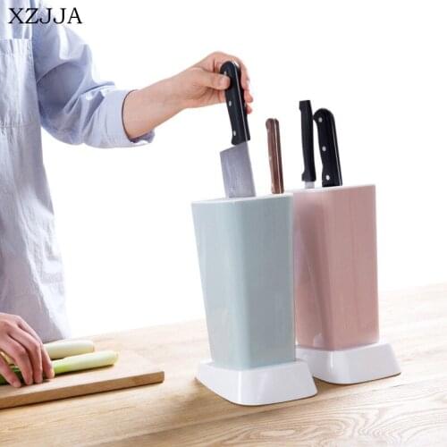 XZJJA Nordic Style Multifunctional Knife Storage Rack knife Shelf Removable Drainage Inserted Holder Storage Kitchen Organizer