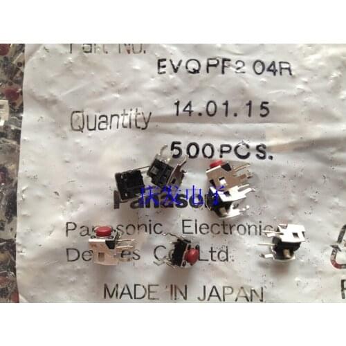 Japan original 6*6*5mm EVQPF204R Tact Switch with Bracket Button Jog