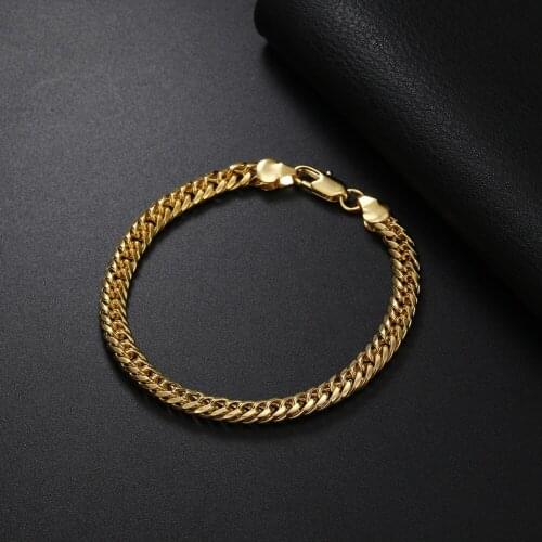 100% 925 Solid Real Sterling Silver Fashion Womens Jewelry 6MM Sideway Chain Bracelet For Women Girl Lady Wedding Party Gift
