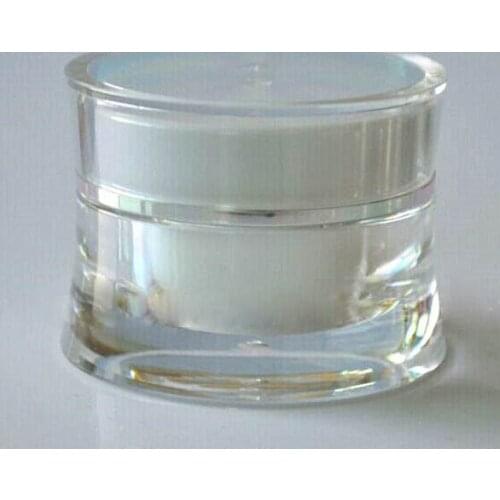 10ml ACRYLIC white slim waist cream jar cosmetic container cream jar 10g Cosmetic Packaging