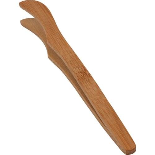 2pcs/lot Bamboo Food Tongs Kitchen Utensils Buffet Cooking Tools Anti Heat Bread Clip Pastry Clamp Barbecue Kitchen Tongs