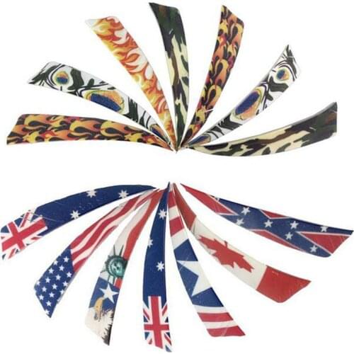 30pcs Archery Arrow Feather shield 4 inch turkey feather Archery Feather handcraft Fletching Right