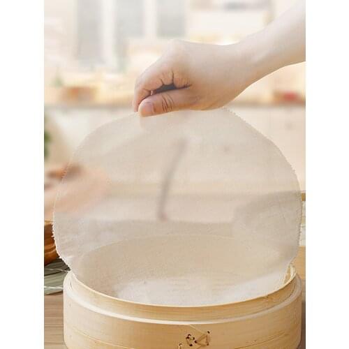 5PCS Kitchen Steamer Liners Silicone Mesh Pad Round Air Fryer Steamer Nonstick Mat Baking Cooking Tools