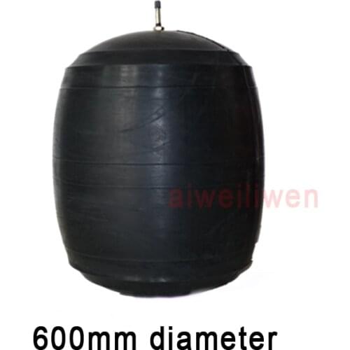 600mm Water plugging airbag water shutoff balloon municipal pipeline gas bag Rubber stopper Inflatable Test Closed ball