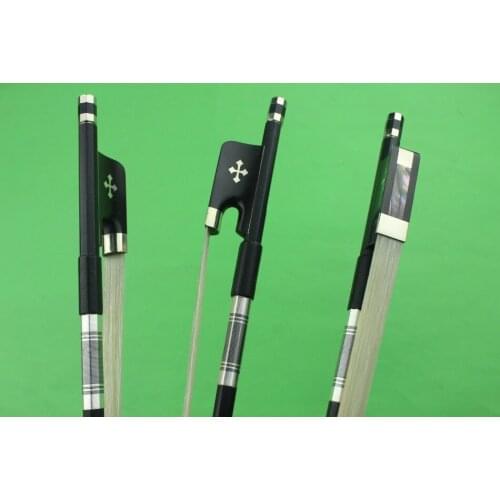 Free Shipping, 1pc New PRO 4/4 full size Carbon fiber cello bow Ebony frog white horse hair