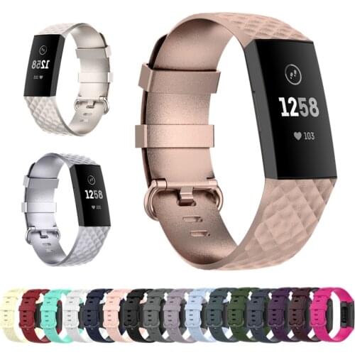 Colorful Soft Silicone Band Straps For Fitbit Charge 4 Bracelet Replacement Watch Strap Sport Wristband For Fitbit Charge 3/3 SE