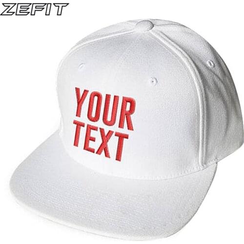 10 pcs MOQ DHL fast shipping custom text customized color large size tennis snap closer golf journey cap custom baseball hat