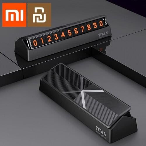 HOT Original Xiaomi Youpin Titx X Temporary Stop Sign Car parking Card number Multinational phone numbers Auto accessories