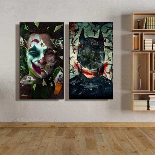 Marvel Batman Joker Movies Posters Canvas Painting Wall Art Pictures Boy Kids Room Home Bar Decor Painting Gifts Mural Cuadros