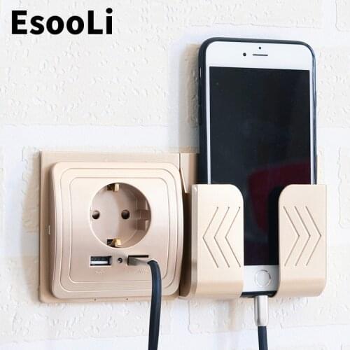 EsooLi Smart Home Dual USB Port Wall Charger Adapter Charging 2A Wall Charger Adapter EU Plug Socket Power Outlet Panel