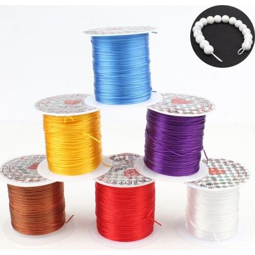 10m/roll 0.8mm Multi-Colors Strong Stretchy Elastic Beading Wire String Thread Crystal Cord For Jewelry Making DIY Bracelets