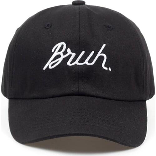 2018 new Simple alphabet BRUH Embroidery dad hat men women Summer fashion baseball cap snapback Hip hop cap hats wholesale
