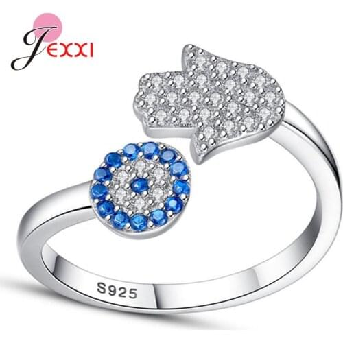 New Arrivals Classic Style Fashion Jewelry Genuine 925 Sterling Silver Rings For Women Girls With Sparkling AAA Grade Crystal