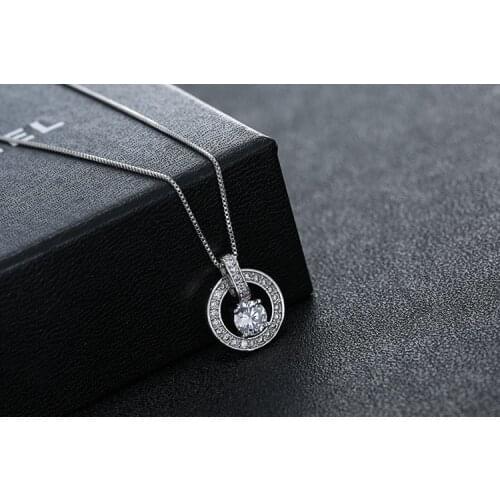 New Original fasion jewellery Crystals from Swarovskis temperament sweet bell hollow necklace For Women Female Party gift