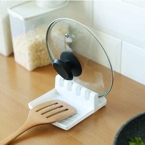Spoon Rest Pot Lid Holder Rack Cover Strainer Pad Stand Fork Spatula Ladle Shelf Tableware Draining Kitchen Cooking Organizer