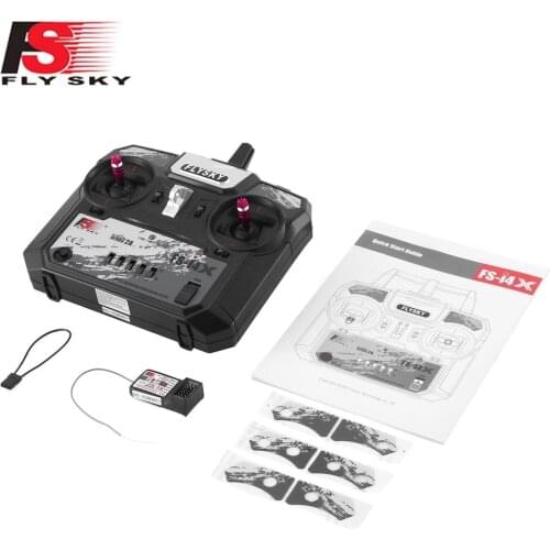 Flysky FS-i4X 2.4G 4CH Radio RC Transmitter With FS-A6 Receiver For RC Helicopter Airplane Remote Control