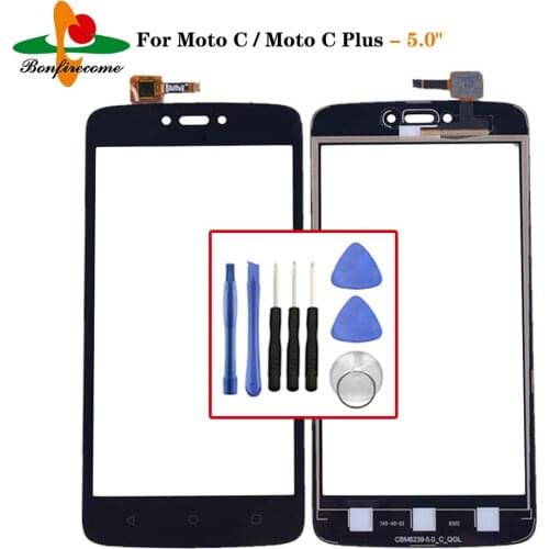For Motorola Moto C XT1750 XT1755 XT1754 Touch Screen Digitizer Panel For Moto C Plus CPlus XT1721 XT1723 LCD Front Glass Sensor