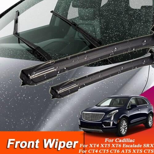 2pcs Car Wiper Blade Windscreen Wipers For Cadillac Escalade XT4 XT5 XT6 XTS SRX CTS CT6 CT5Rubber Auto Wiper External Accessory