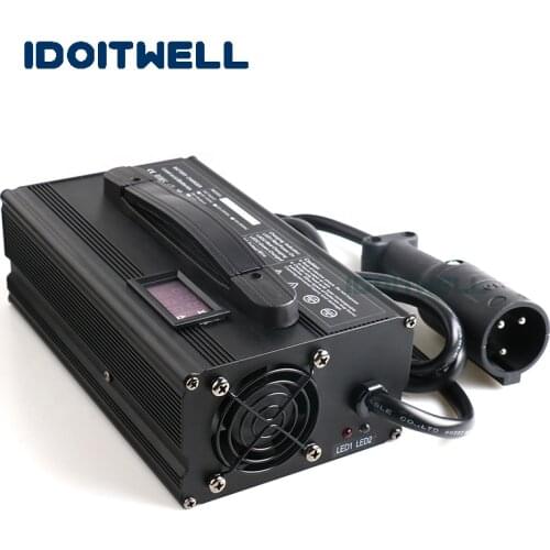 Shenzhen 48V 15A Club Car charger Automatic fast Golf cart charger 48V lead acid battery charger with LED display for Club Car