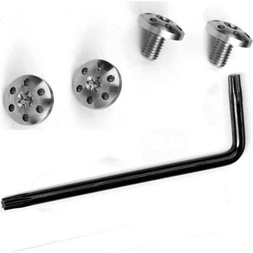 4pcs CNC Stainless Steel Heavy Duty Handle Grips Screws With T8 Torx Key Kit For Beretta 92FS M9 Repair Tool parts Replacement