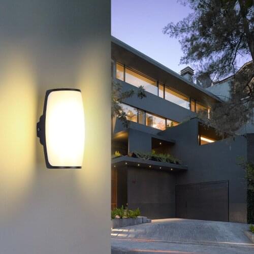 LED outdoor wall lamp simple and modern waterproof aisle entrance garden balcony terrace outdoor wall courtyard lamp
