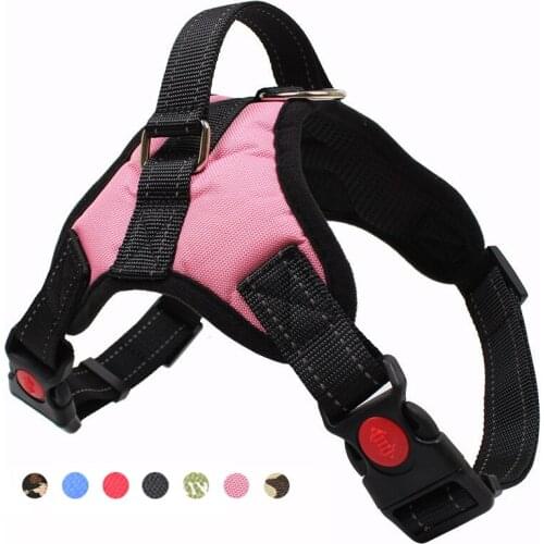 No Pull Dog Harness Vest Reflective Adjustable Pet Chest Strap Outdoor Training Dog Collars Harness for Small Medium Large Dogs