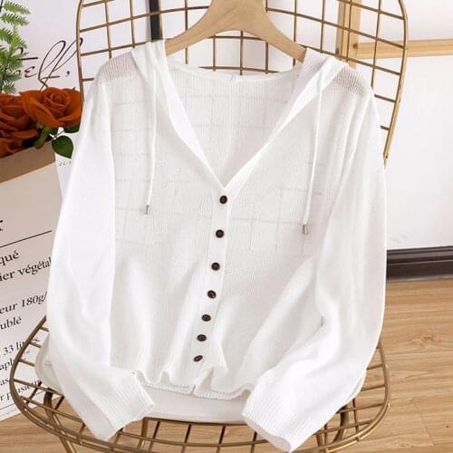 YUANYUANJYCO Women's Cardigans With A Hood China