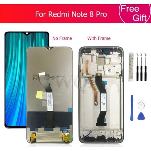 For Xiaomi Redmi note 8 Pro lcd Display Touch Screen Digitizer Assembly With Frame For Redmi note8 pro lcd Replacement parts