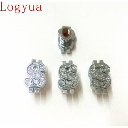 Gold Sliver Dollar Car Tire Valve Caps Universal Truck Motorcycle Bike Wheel Rims Tyre Air Valve Stem Cover Caps 40pcs/lot