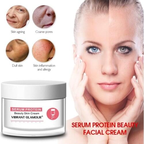 1pc Pure Collagen Face Cream Deep Hydration Serum Protein Cream Anti-Aging Anti-wrinkle Whitening Moisturizing Women Skin Care